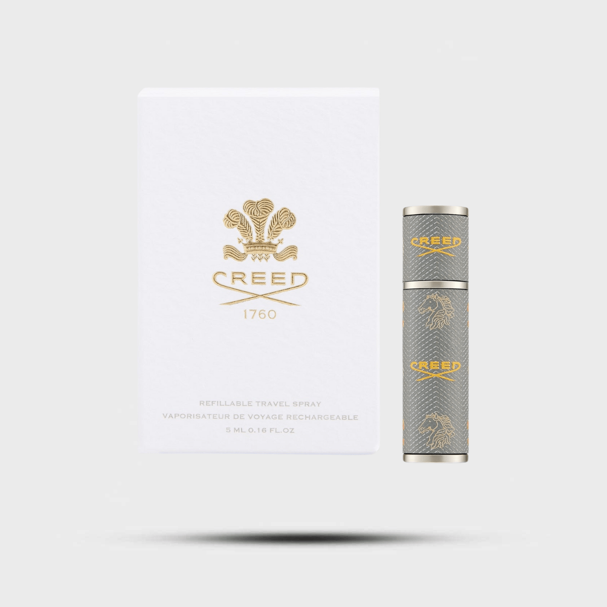 Creed Refillable Travel Perfume Atomiser 5ml - Grey - Levo