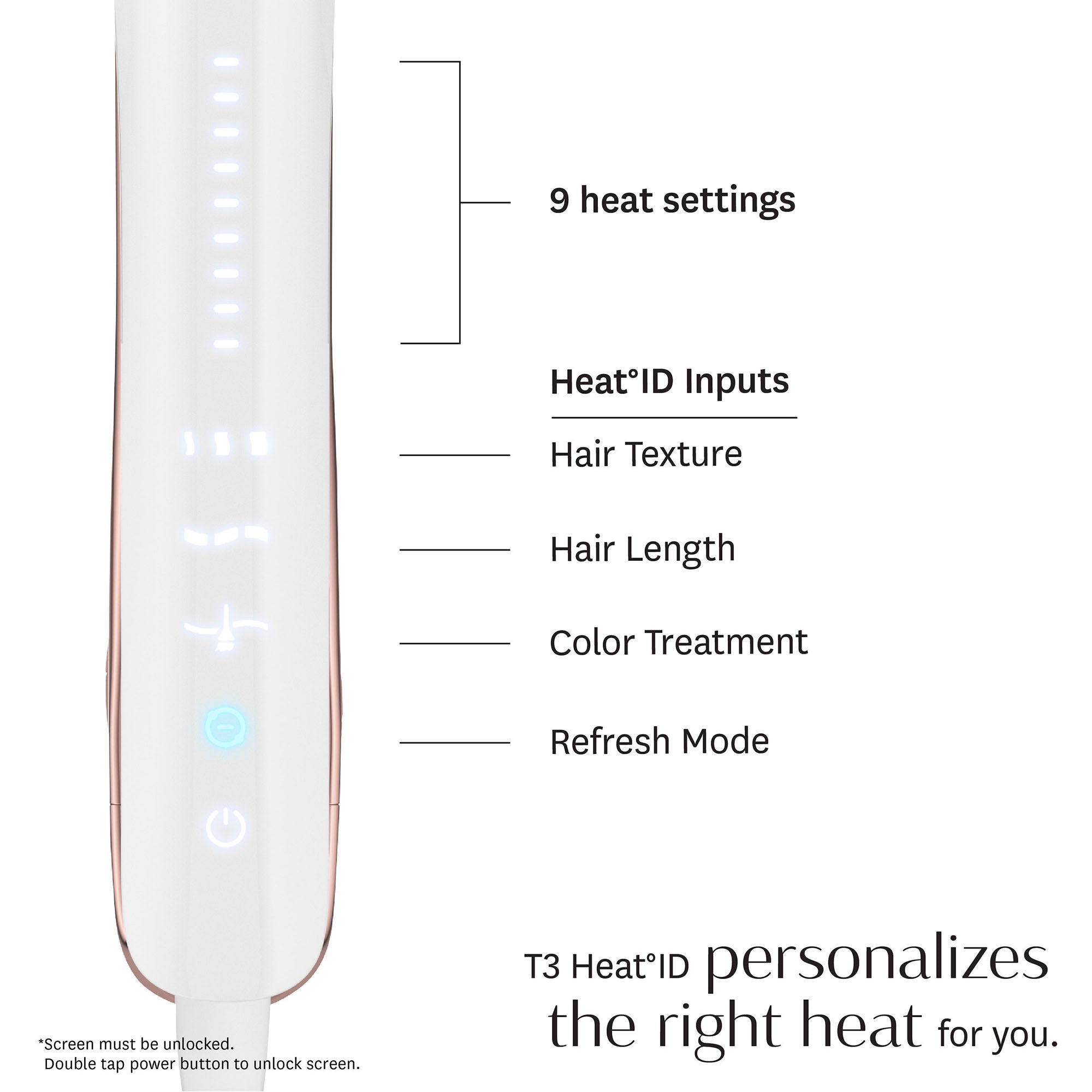 Smooth ID 1” Smart Flat Iron With Touch Interface