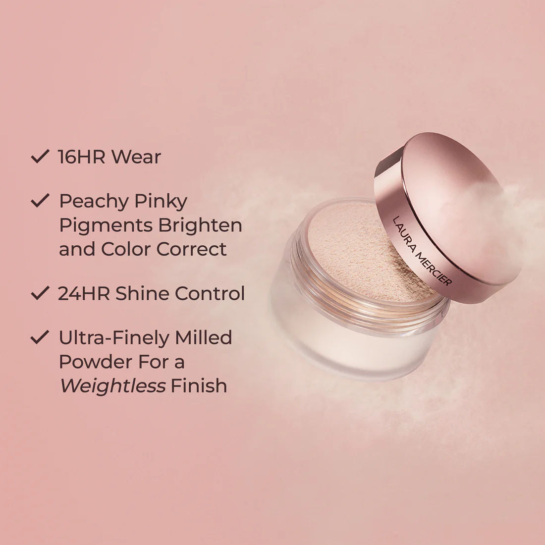 Rose Translucent Loose Setting Powder Mini