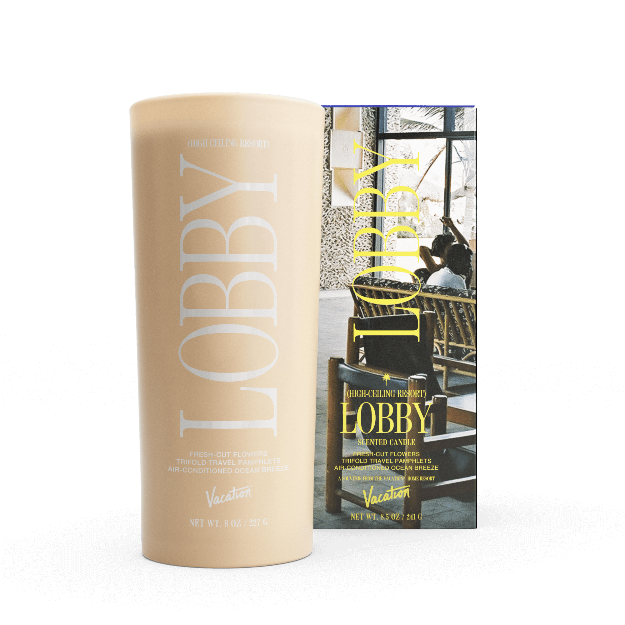 High Ceiling Resort Lobby Candle