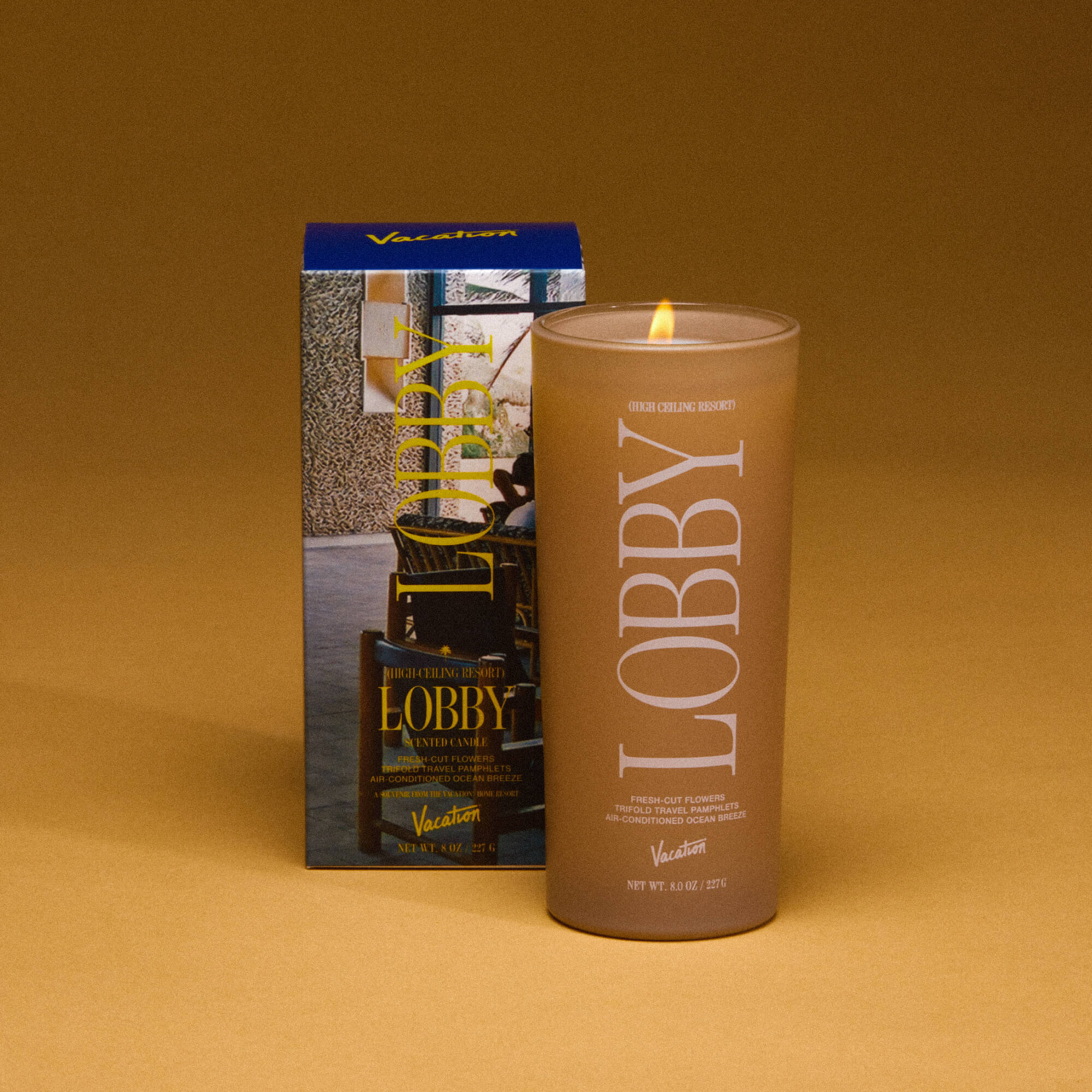 High Ceiling Resort Lobby Candle