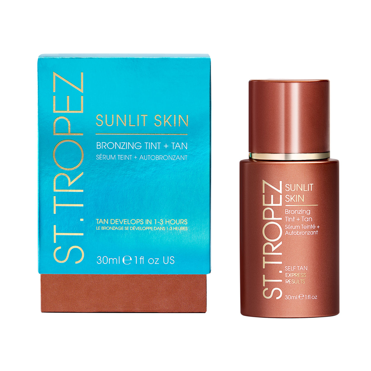 Sunlit Skin Bronzing Tint and Self Tan Face Serum