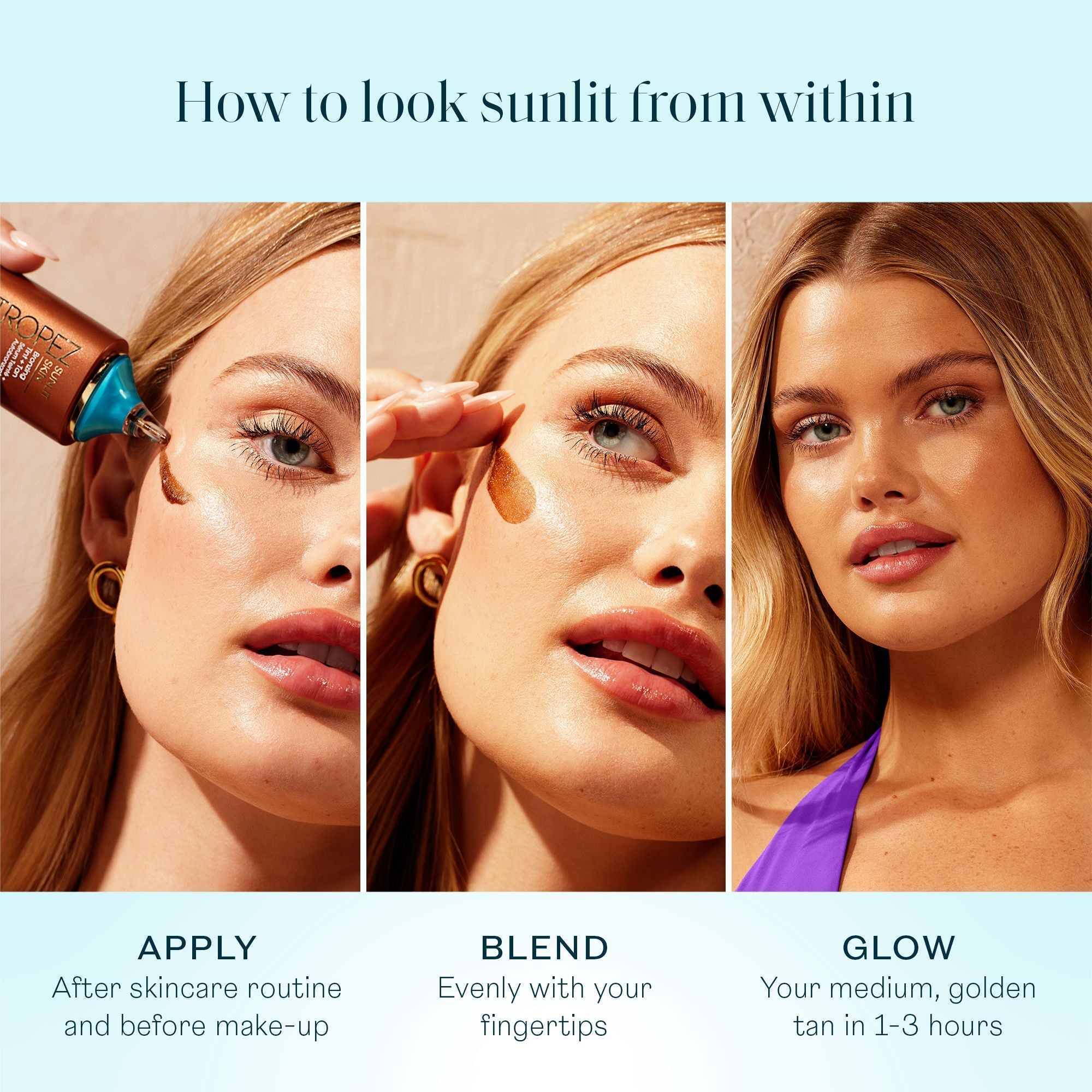 Sunlit Skin Bronzing Tint and Self Tan Face Serum