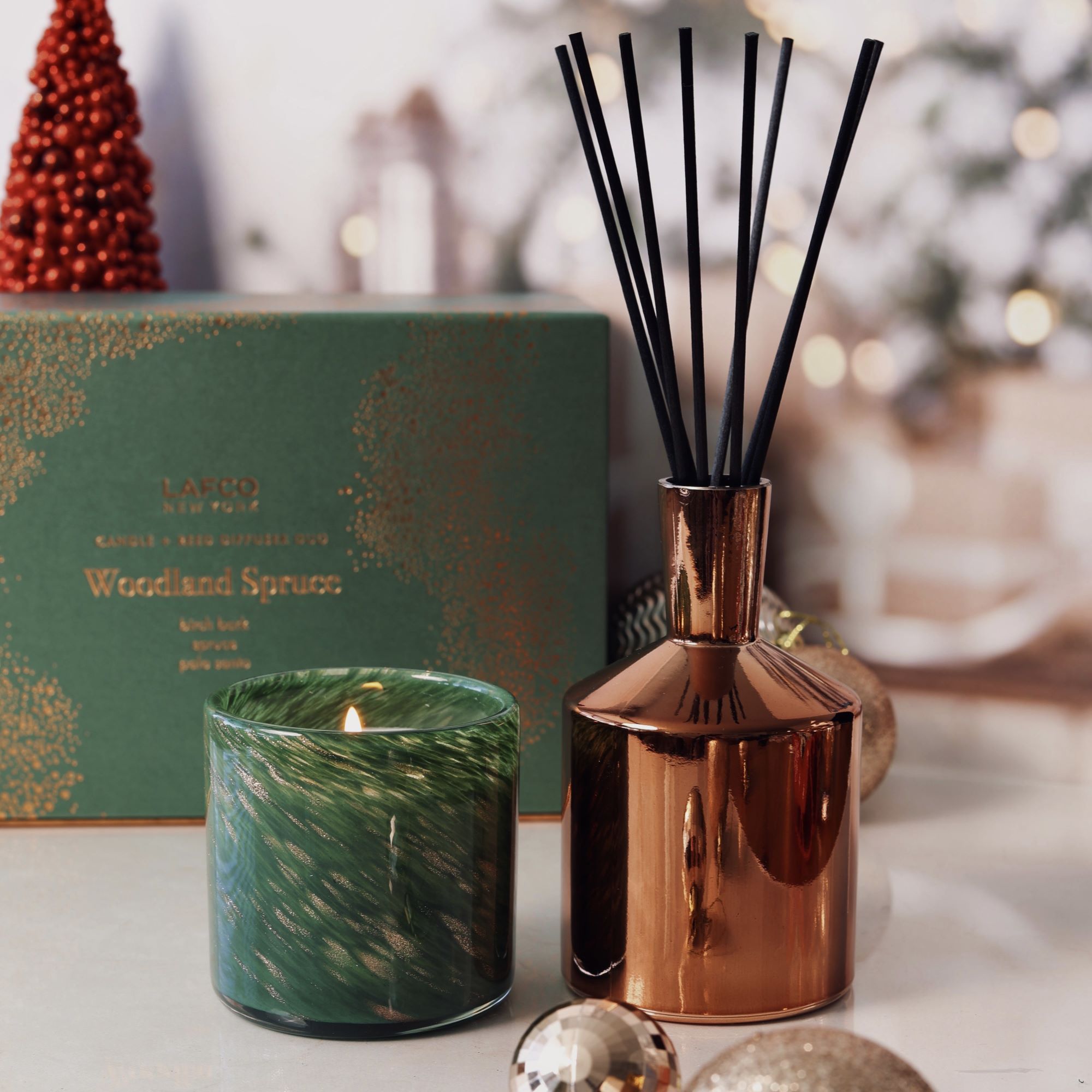 Woodland Spruce Candle and Reed Diffuser Duo (Limited Edition)