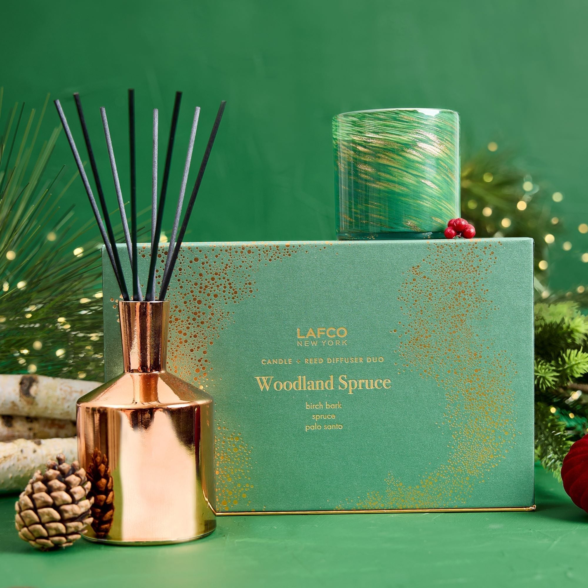 Woodland Spruce Candle and Reed Diffuser Duo (Limited Edition)