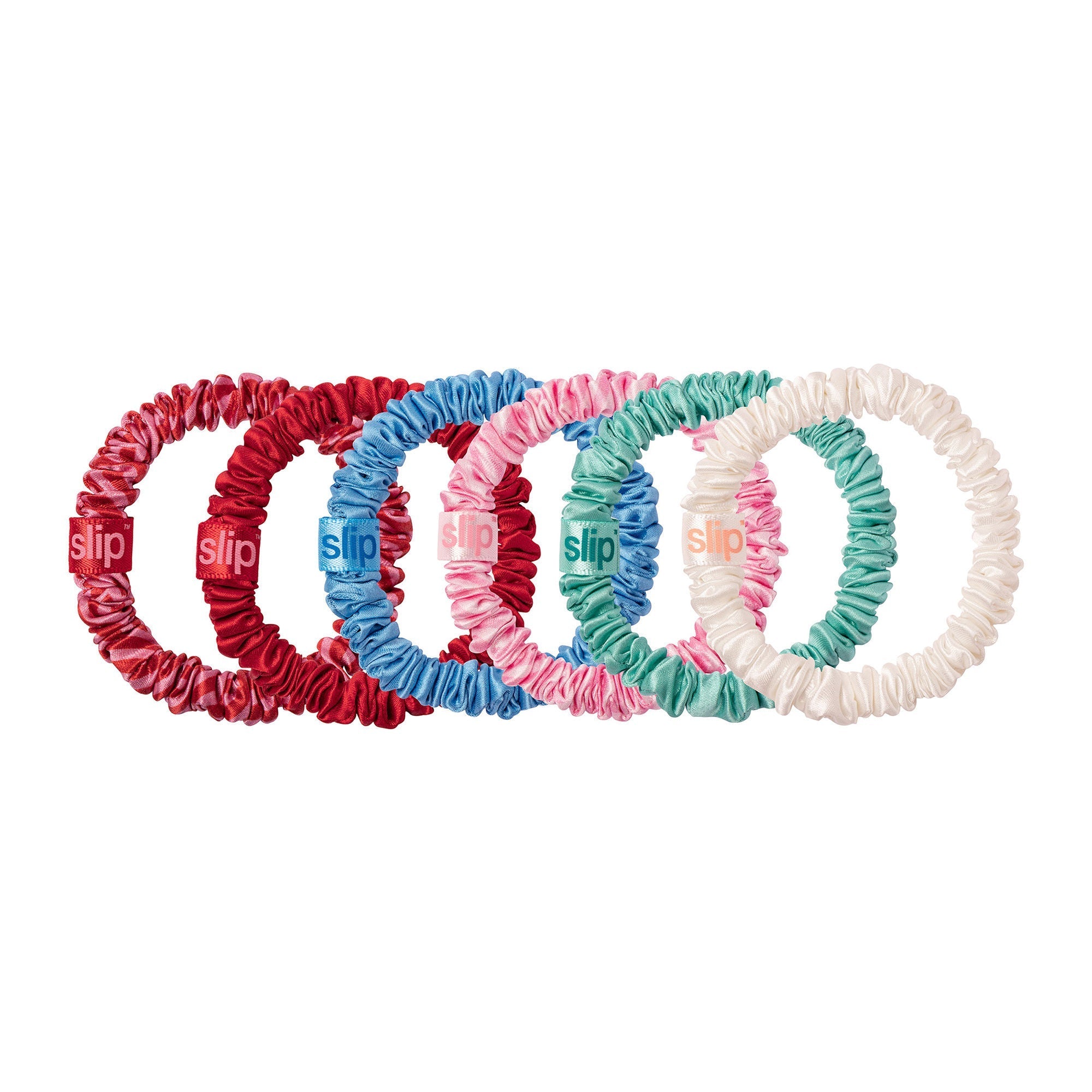 Pure Silk Skinny Scrunchies with Complimentary Pouch