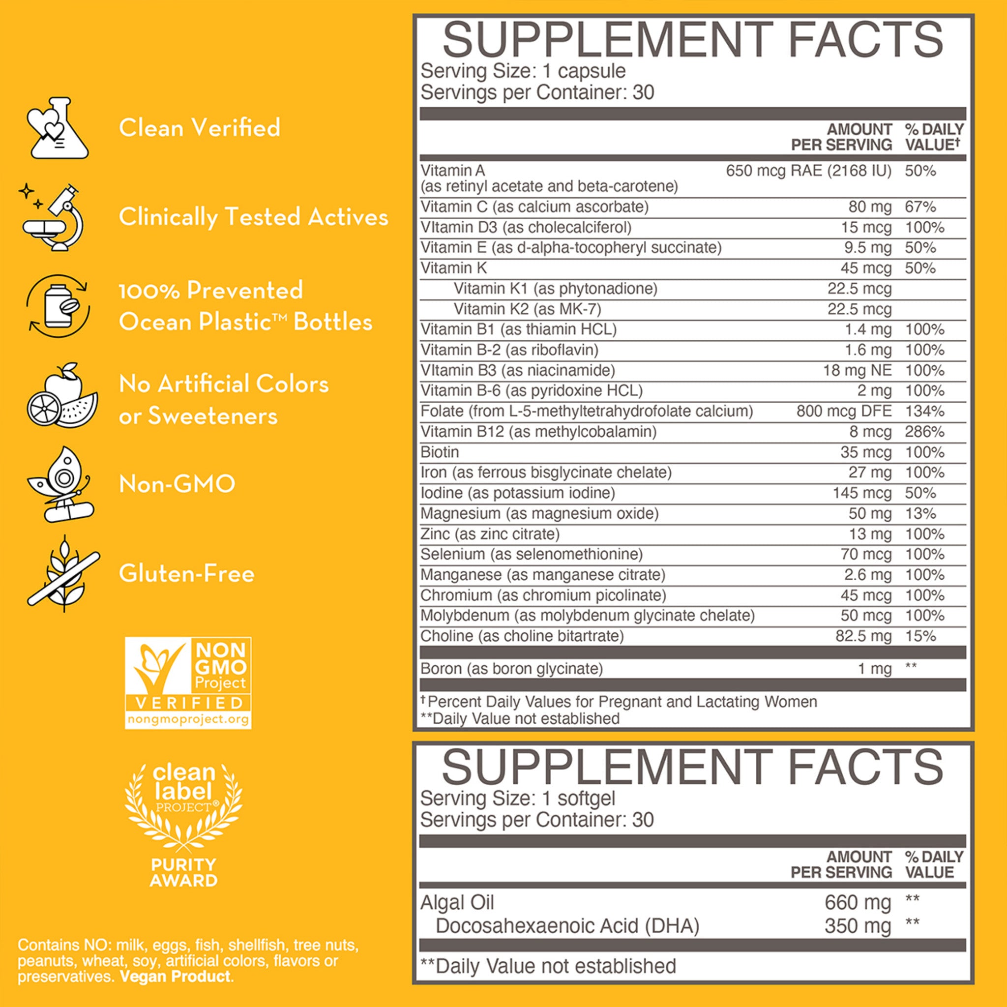 Womb Service Step 1 and Step 2 Dietary Supplements