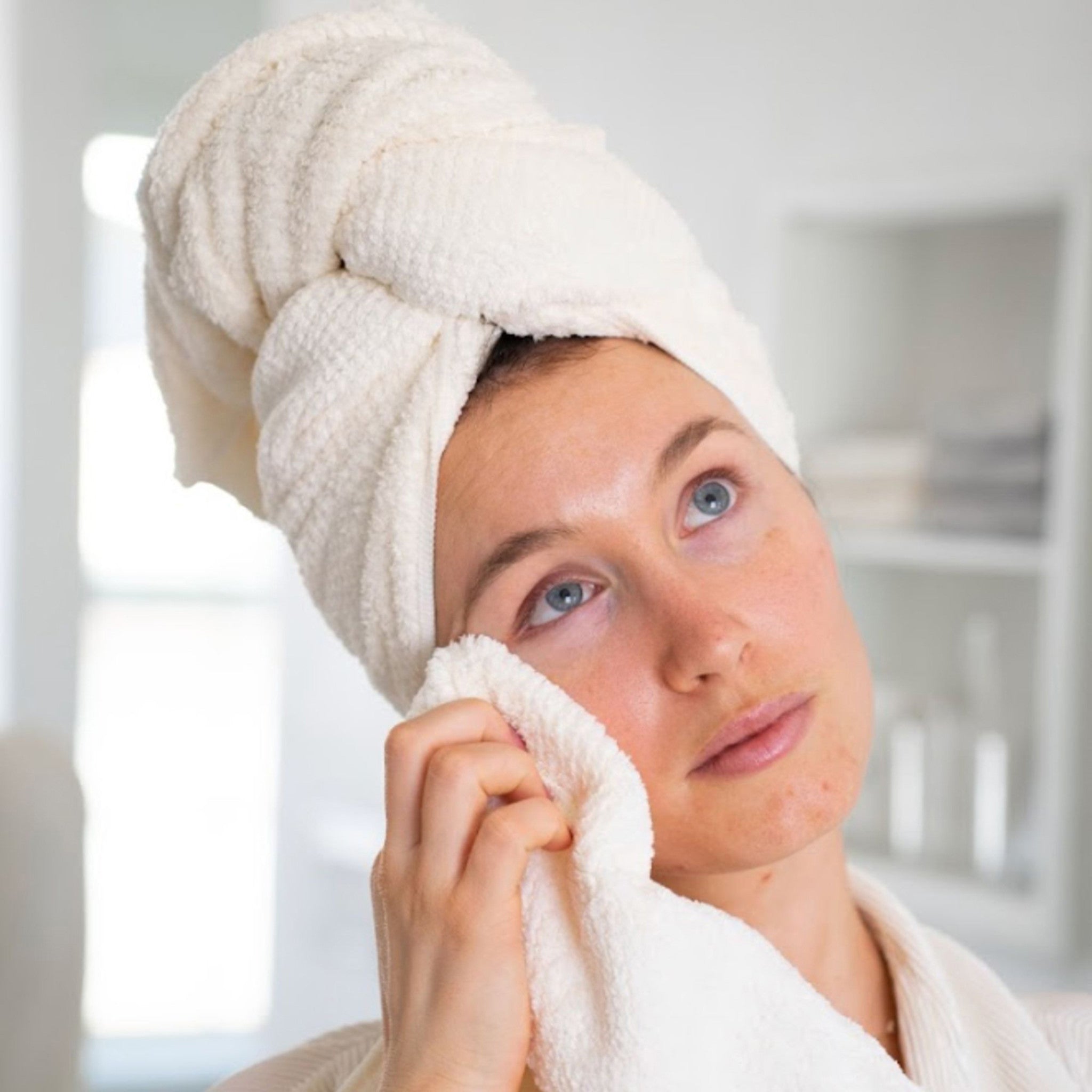 Salt White Hero Hair Towel