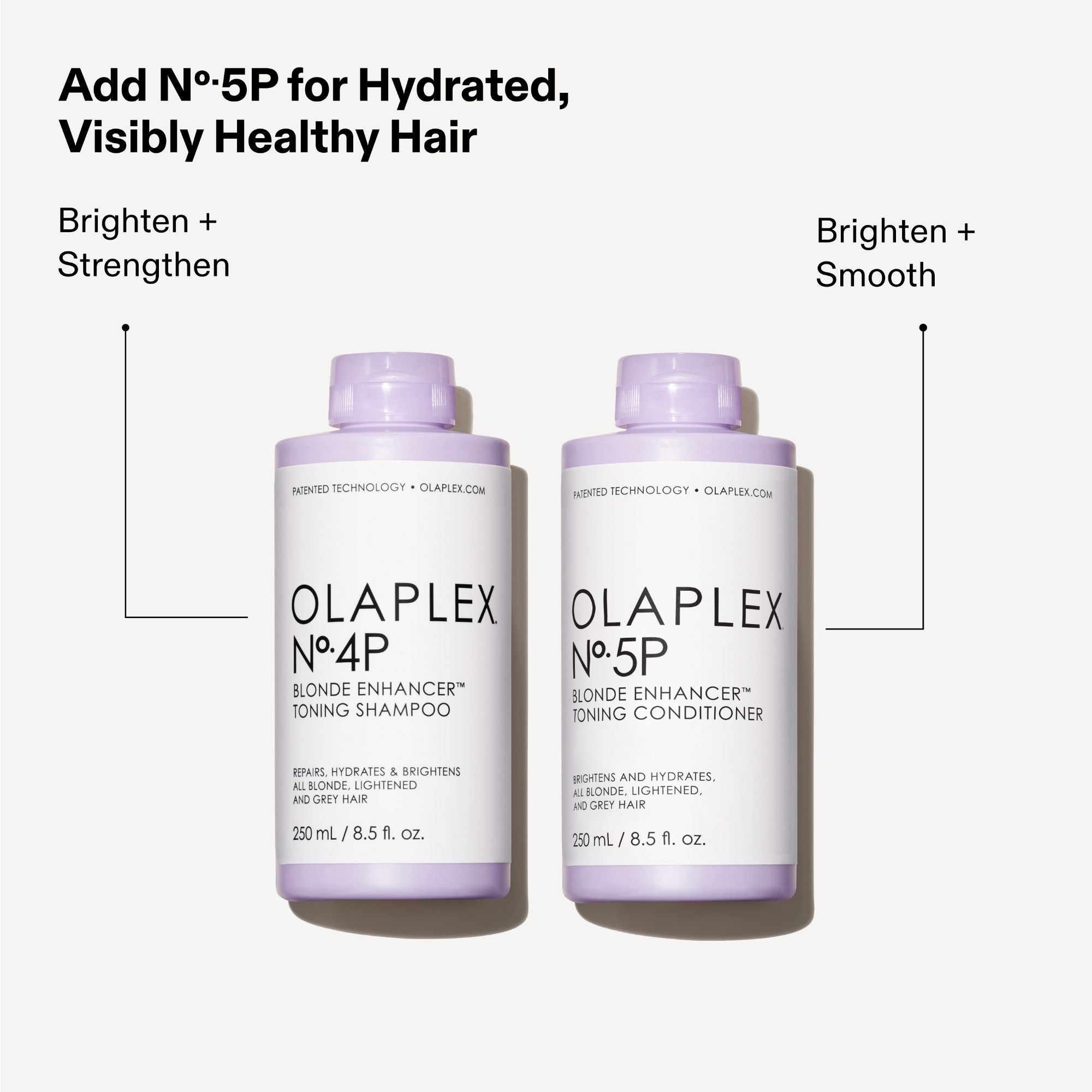 No.4P Blonde Hair Hydrating & Brightening Purple Toning Shampoo