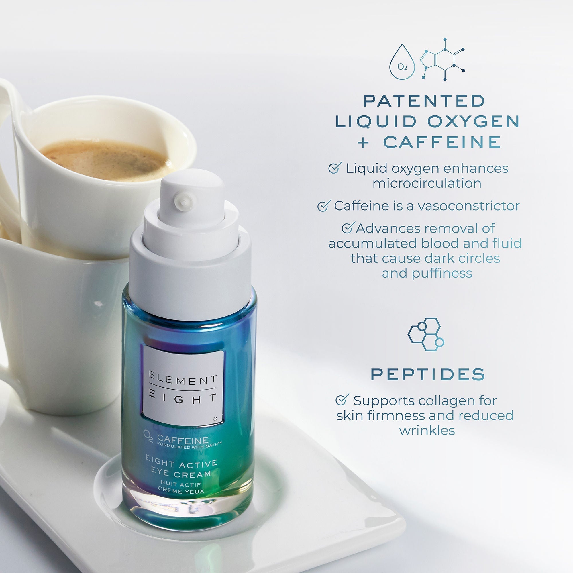 O2 Caffeine Eight Active Multitasking Eye Cream