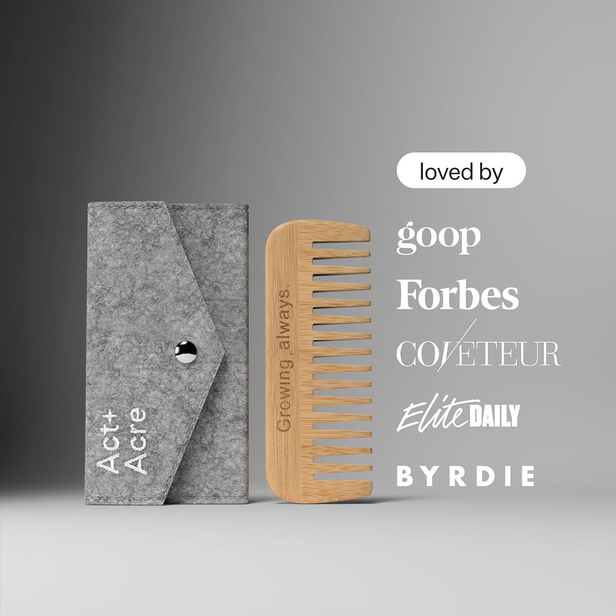 Organic Bamboo Comb