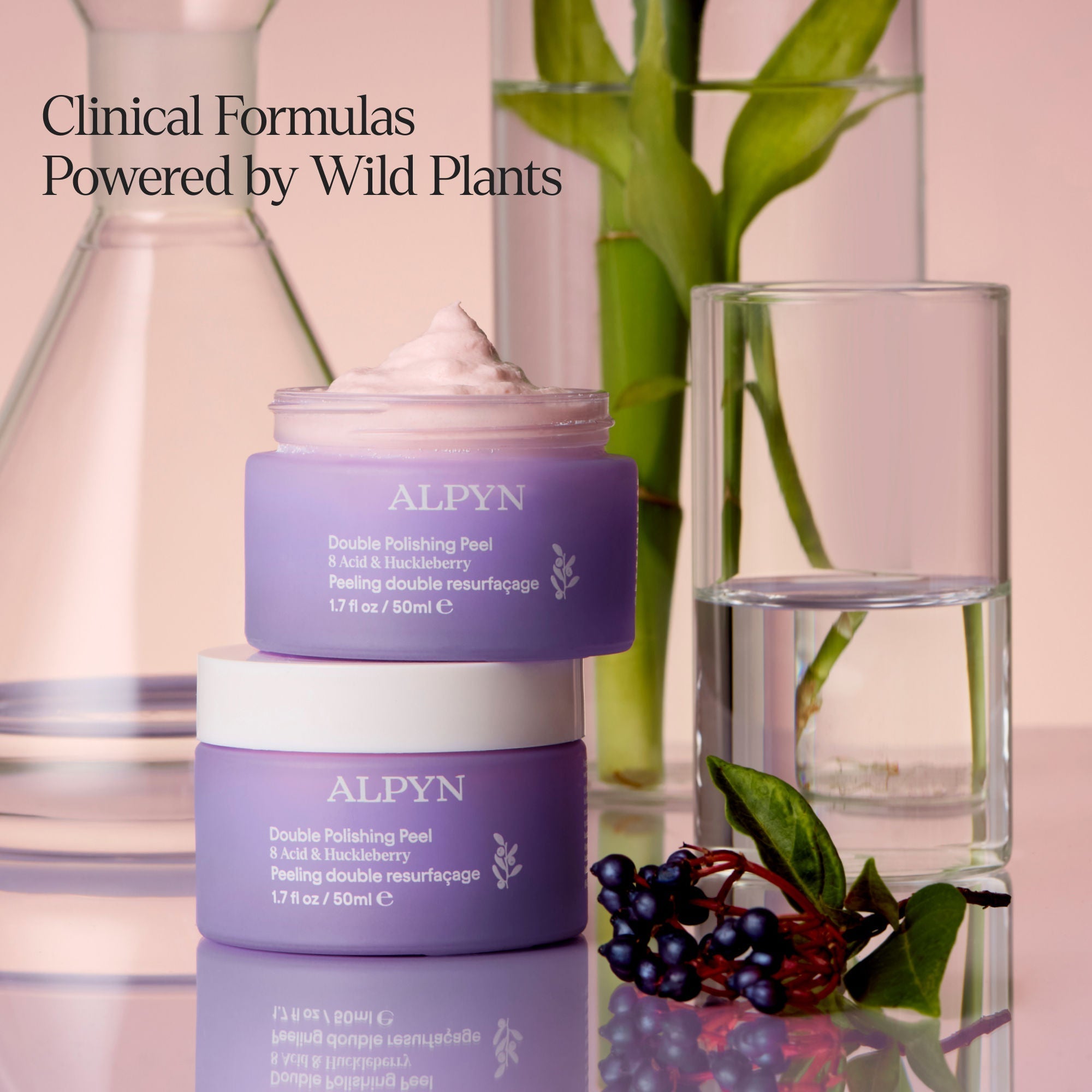 Polishing Peel and Brightening Face Mask with 8 Acids and Huckleberry