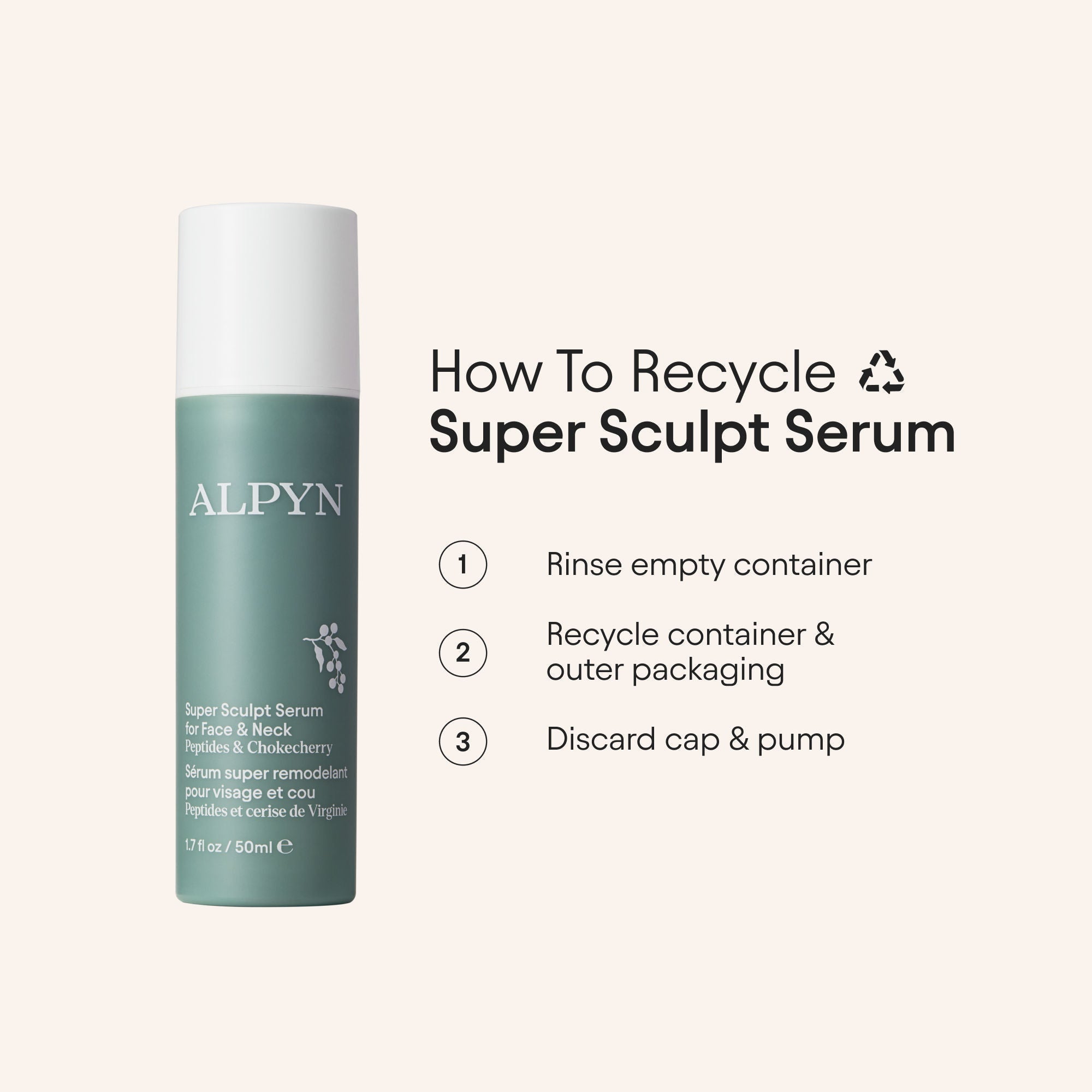 Super Sculpt Serum For Face and Neck with Tri-Peptide Firming Complex