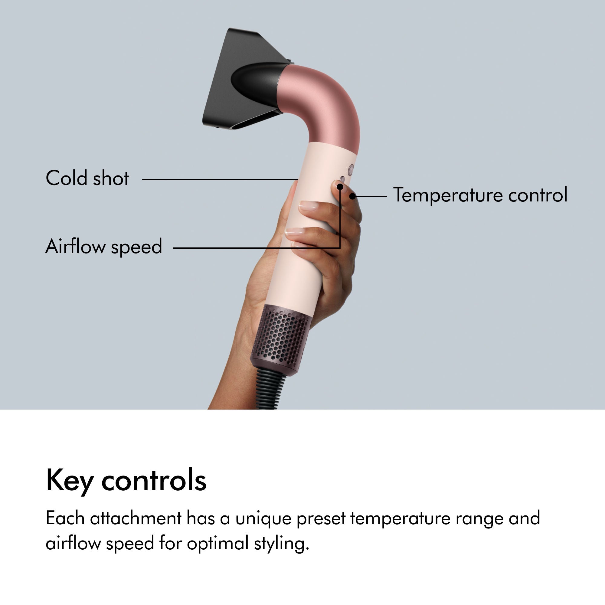 Supersonic r Hair Dryer in Ceramic Pink