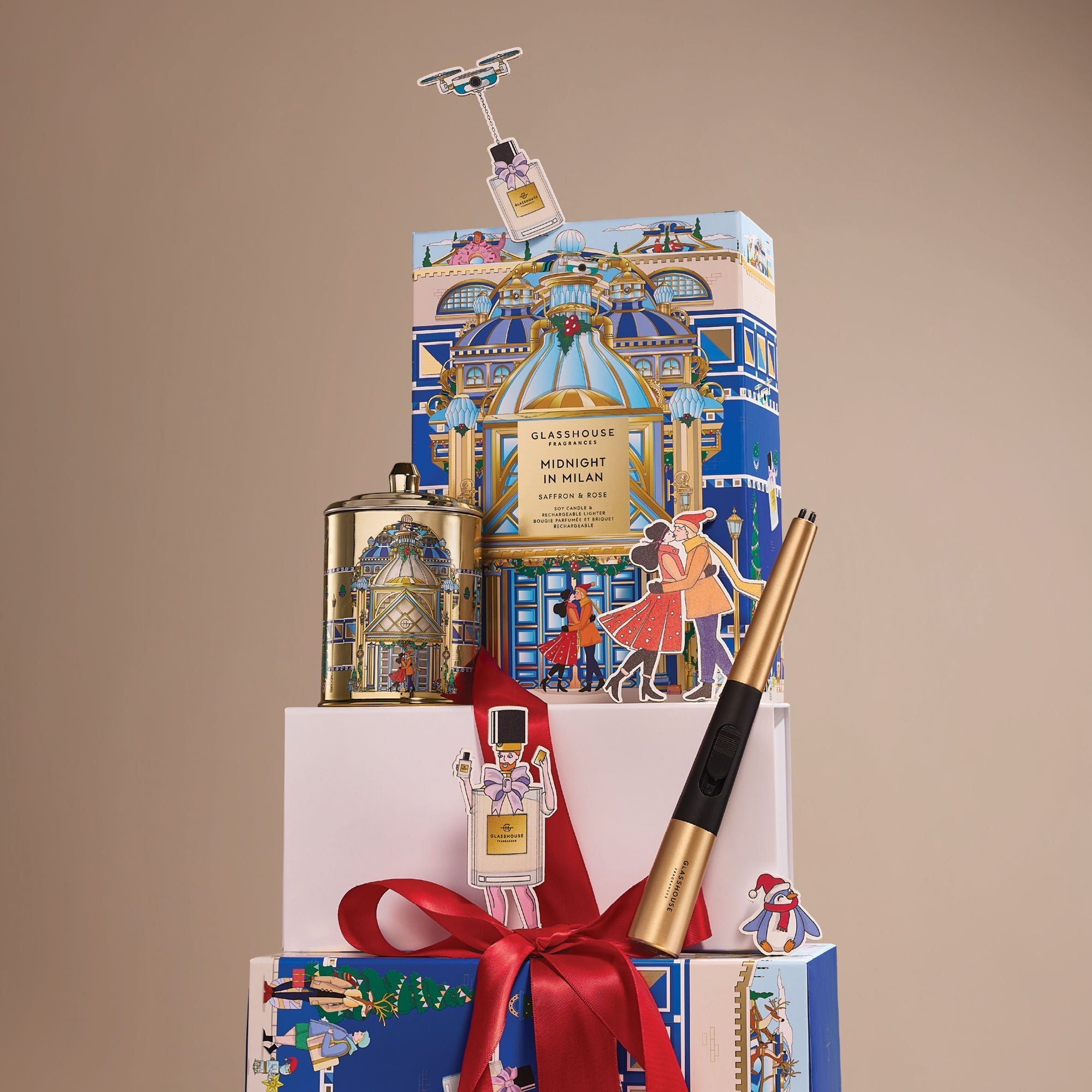 Midnight in Milan Candle & Lighter Gift Set (Limited Edition)