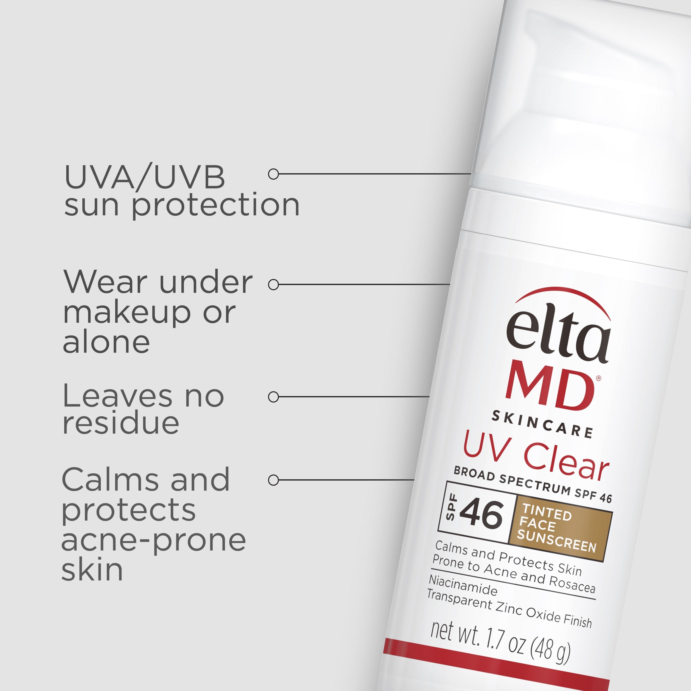 UV Clear Tinted Broad-Spectrum Facial Sunscreen SPF 46