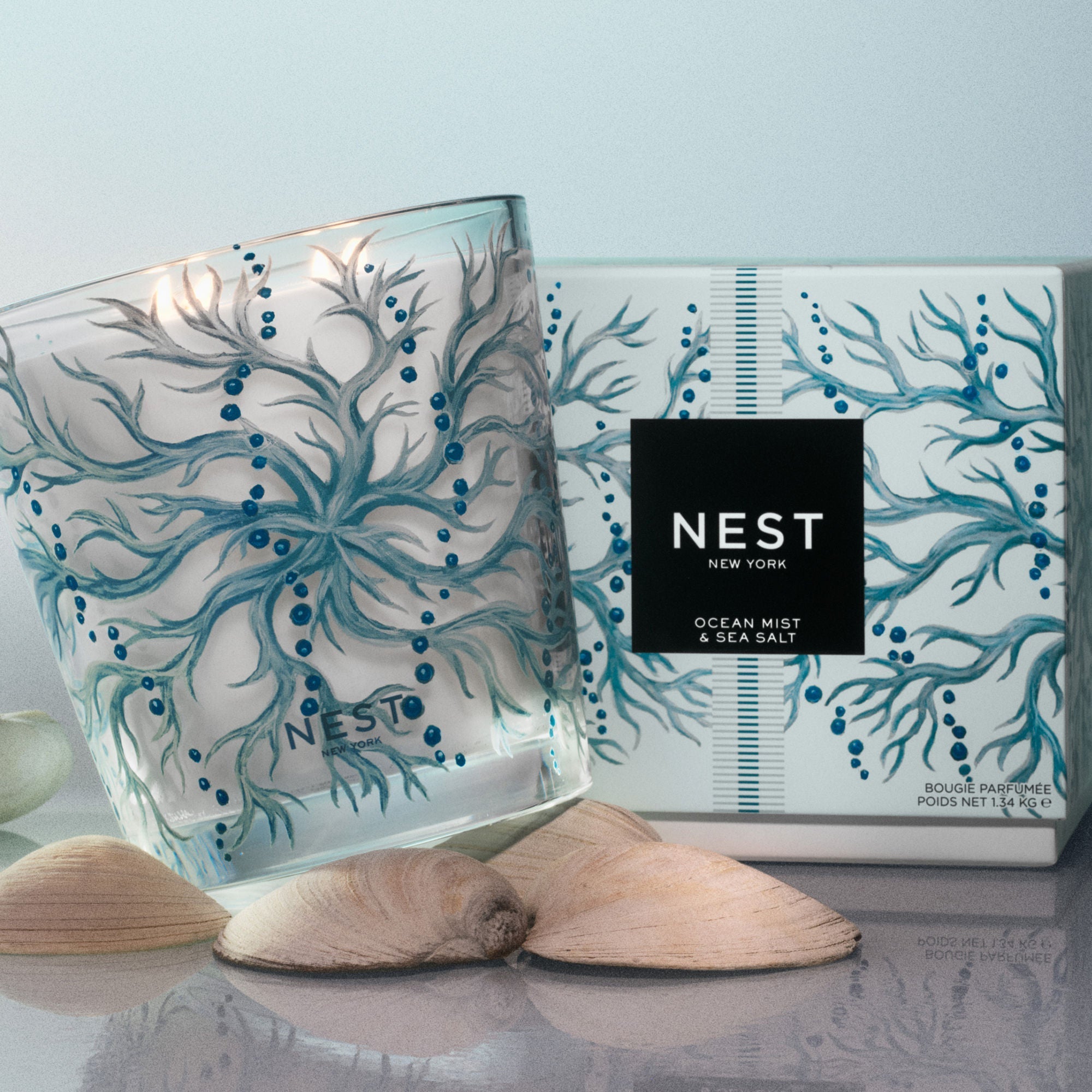 Ocean Mist & Sea Salt Decorative Candle