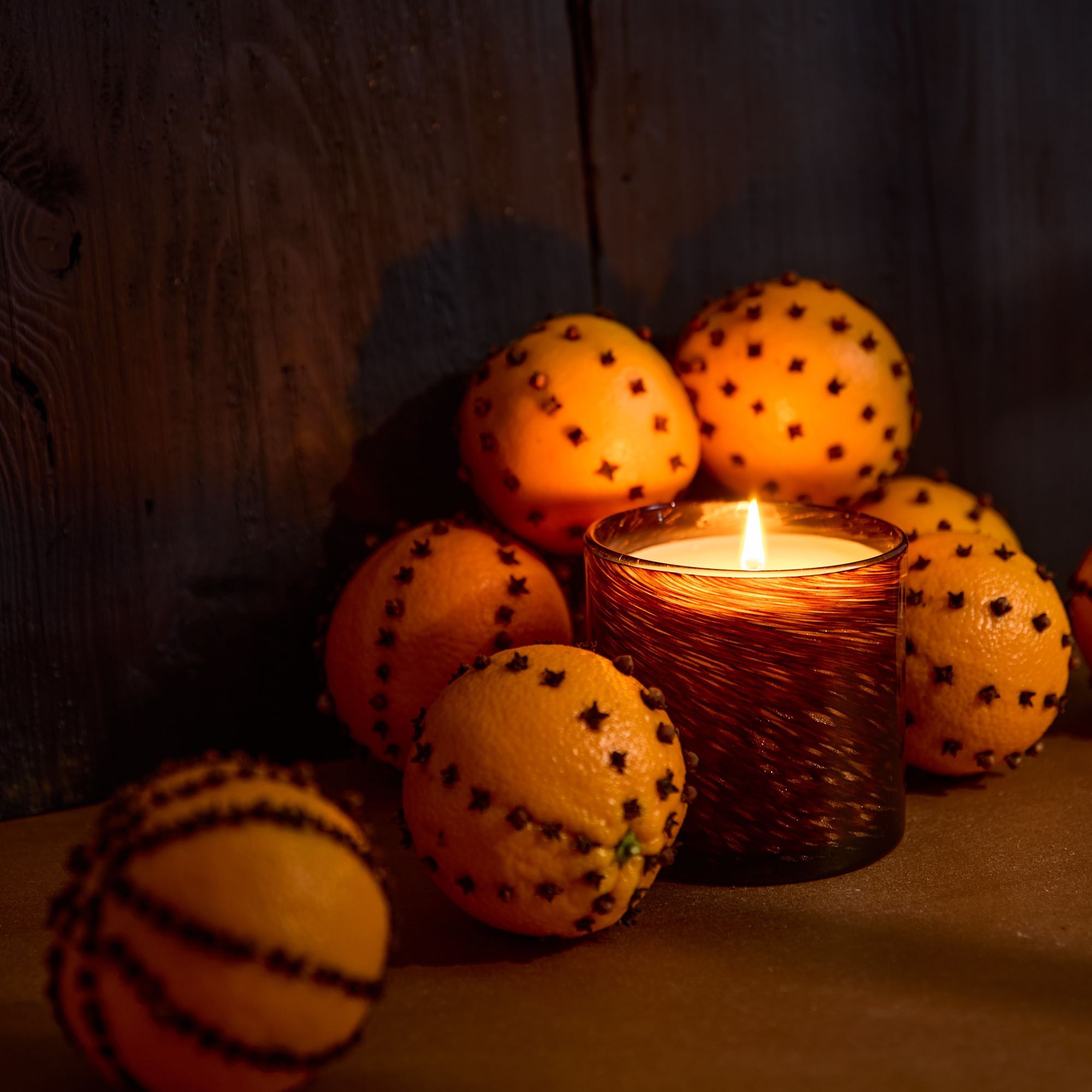 Spiced Pomander Candle