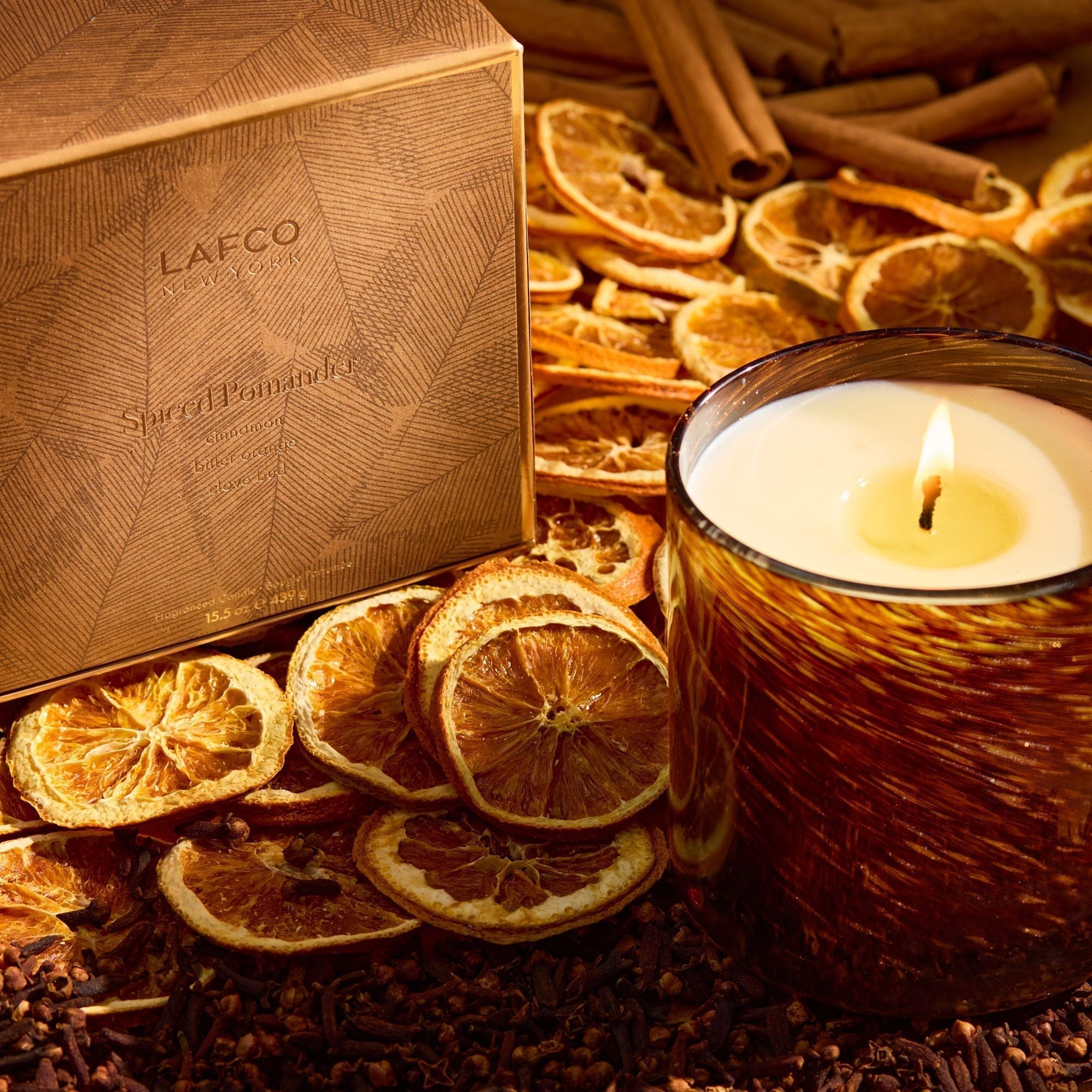 Spiced Pomander Candle