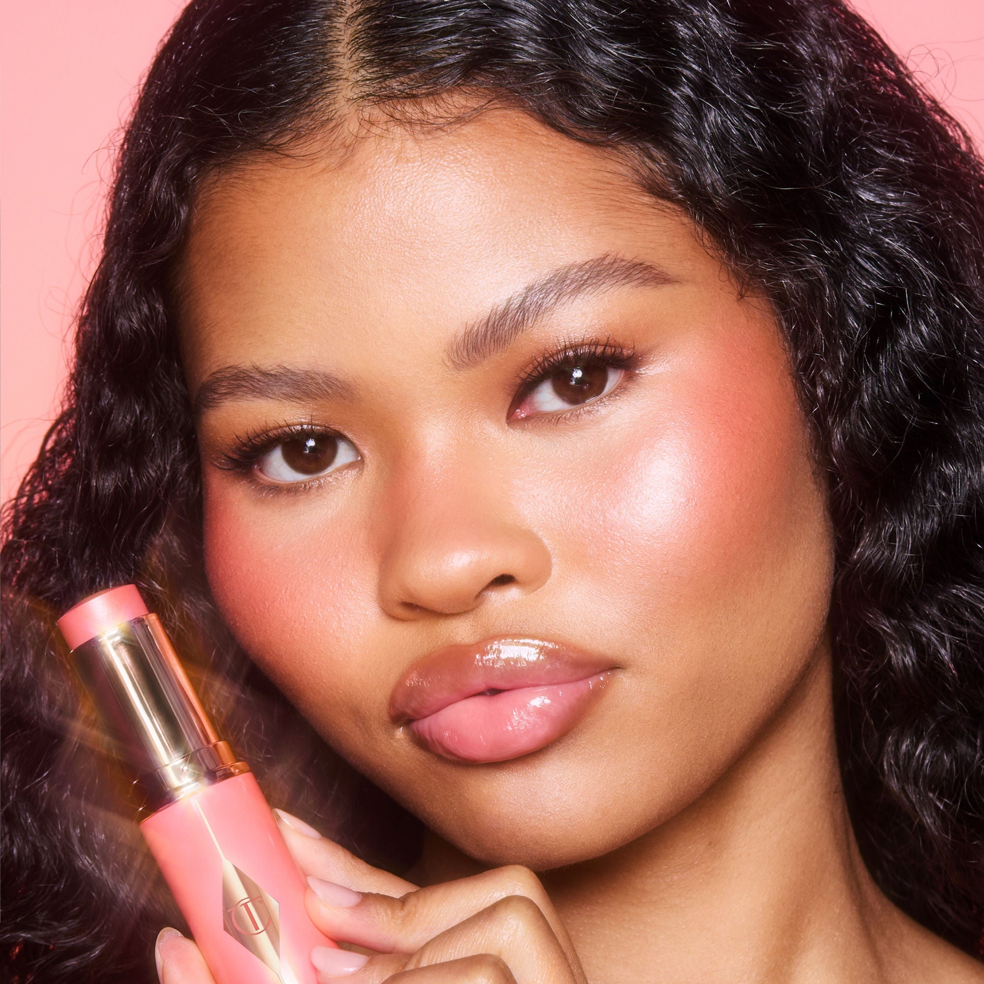 Unreal Lip + Cheek Glow Blush Stick with Hyaluronic Acid