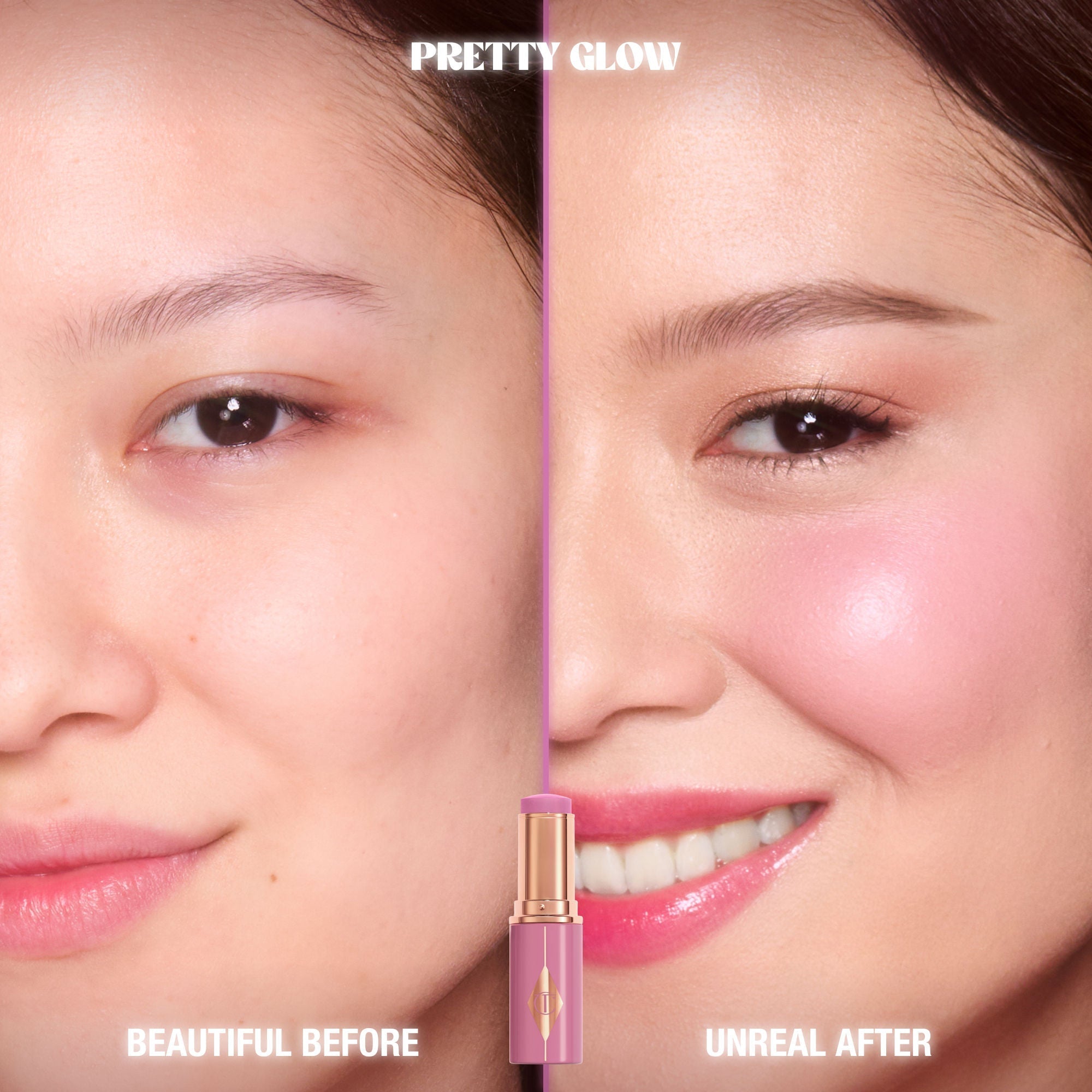 Unreal Lip + Cheek Glow Blush Stick with Hyaluronic Acid