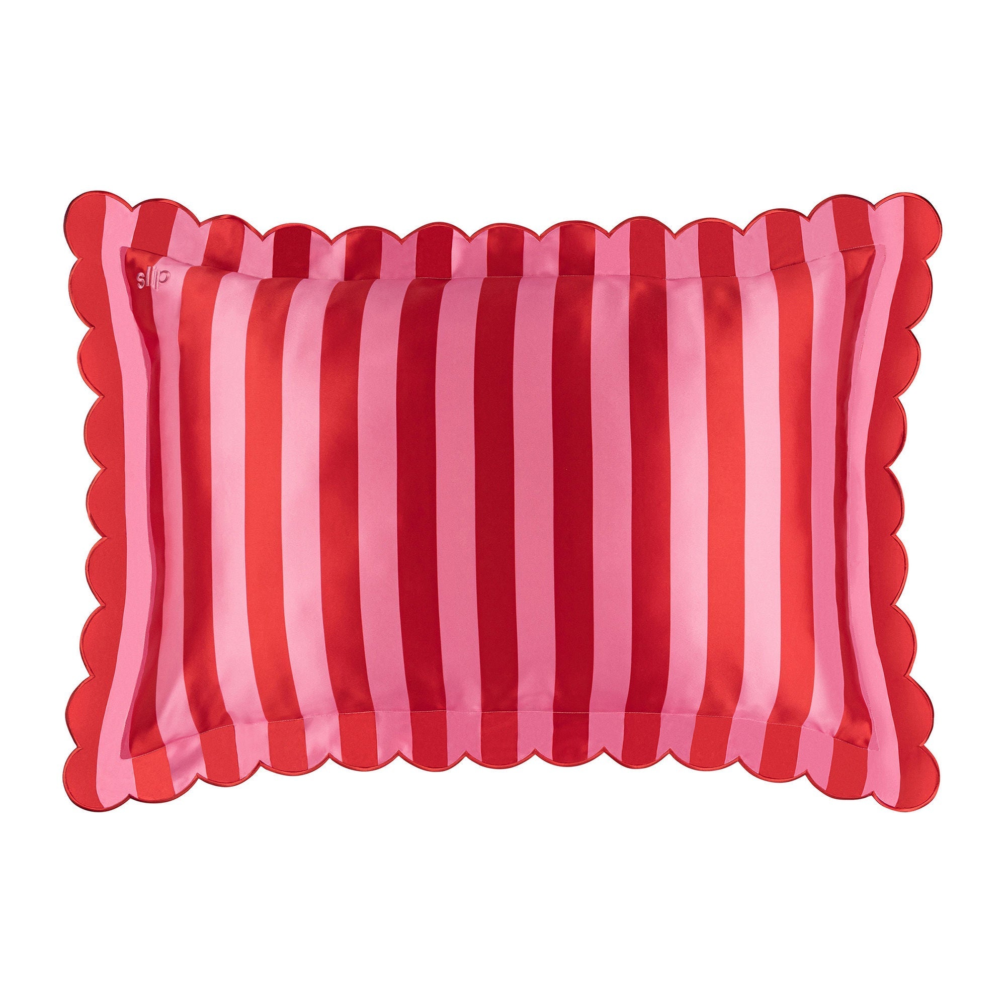 Pure Silk Queen Pillowcase with Scalloped Edge