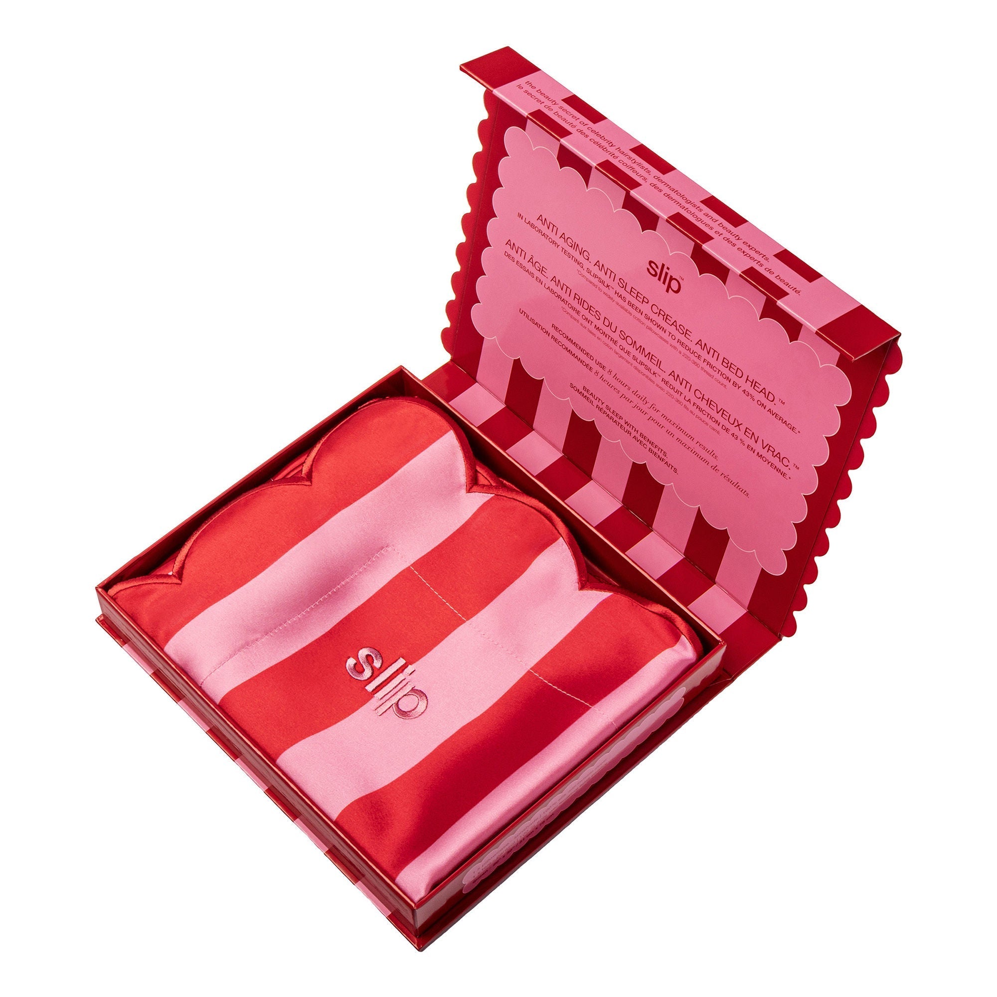 Pure Silk Queen Pillowcase with Scalloped Edge